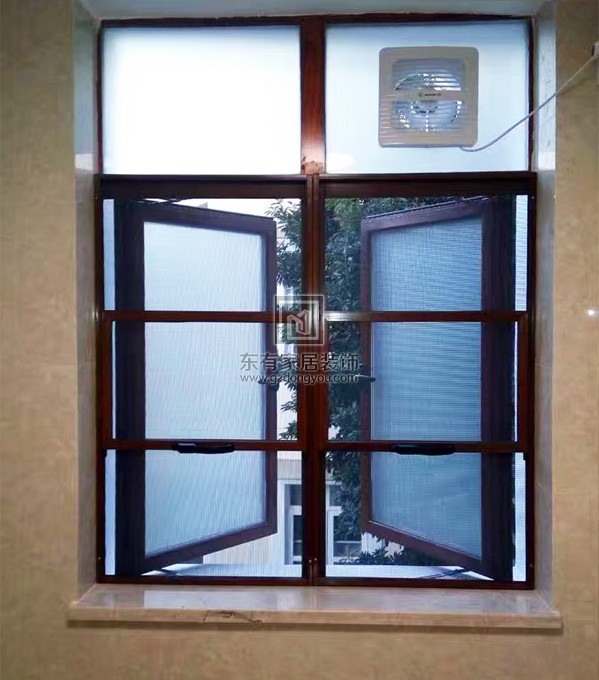 仿木铝合金别墅门窗、纱窗 MC-017