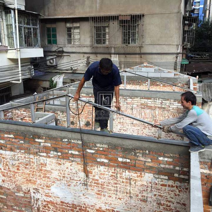 花园酒店附近屋面雨棚搭建 YP-017