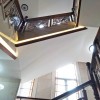 别墅铝合金钛金楼梯扶手（木面） FS-058