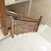 别墅铝合金钛金楼梯扶手（木面） FS-058