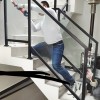 不锈钢烤漆玻璃楼梯扶手 FS-069