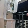 山景城新房阳台洗衣机柜子安装实景图 YTG-003