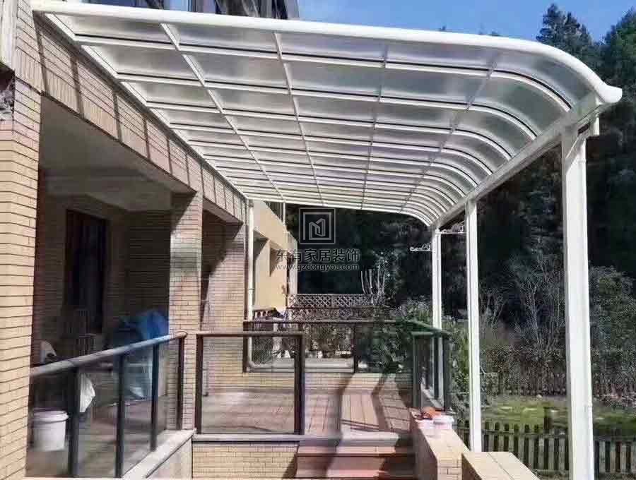 别墅铝合金阳光板雨棚