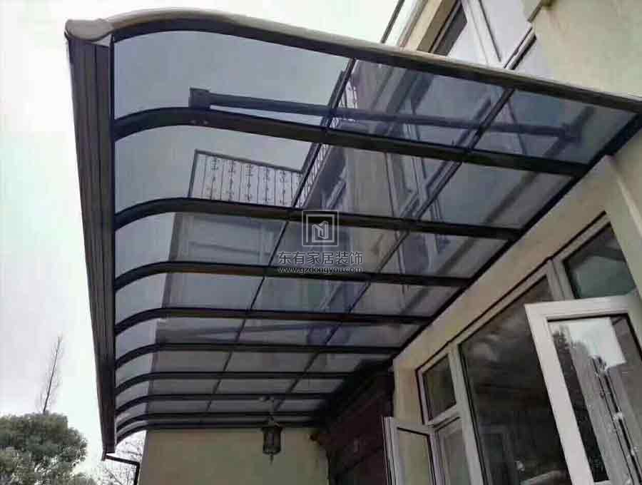 铝合金阳光板雨棚