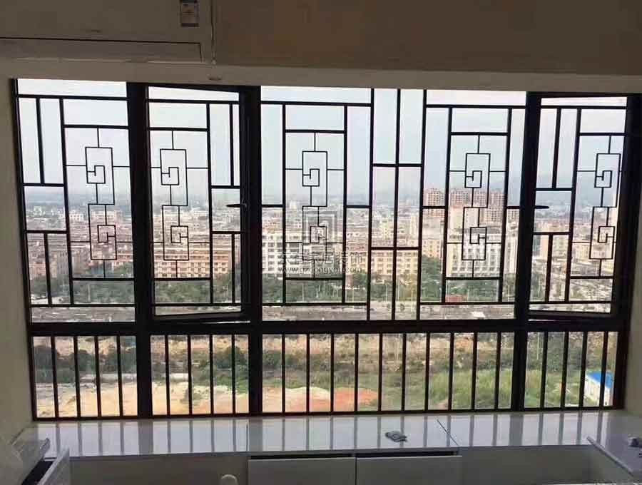 南沙湾封阳台纱窗铝窗花案例实拍