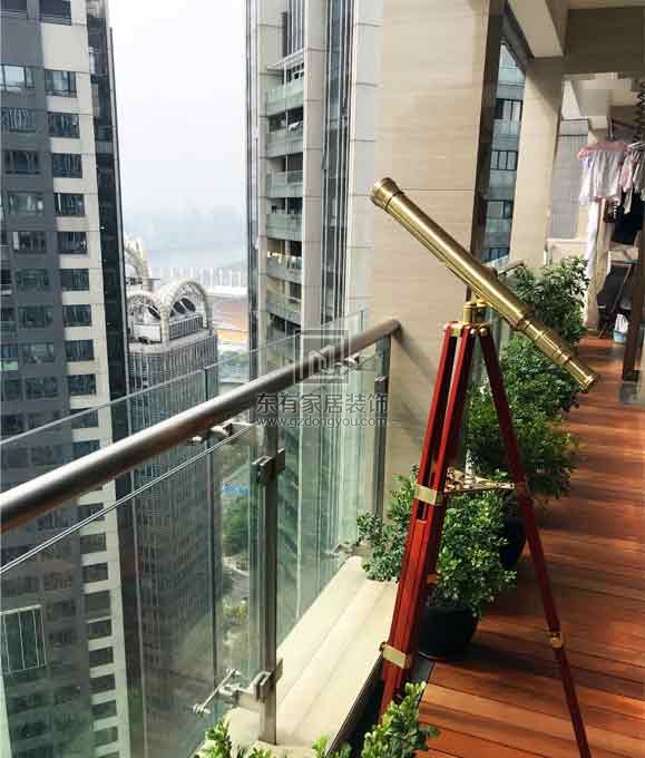 天銮全屋项目、不锈钢艺术屏风、不锈钢玻璃阳台栏杆、铝合金重形推拉门 LG-091